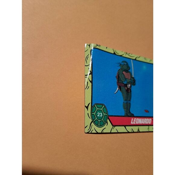 1989 Topps TMNT Leonardo Trading Card 23 Teenage Mutant Ninja Turtles - Picture 2 of 4